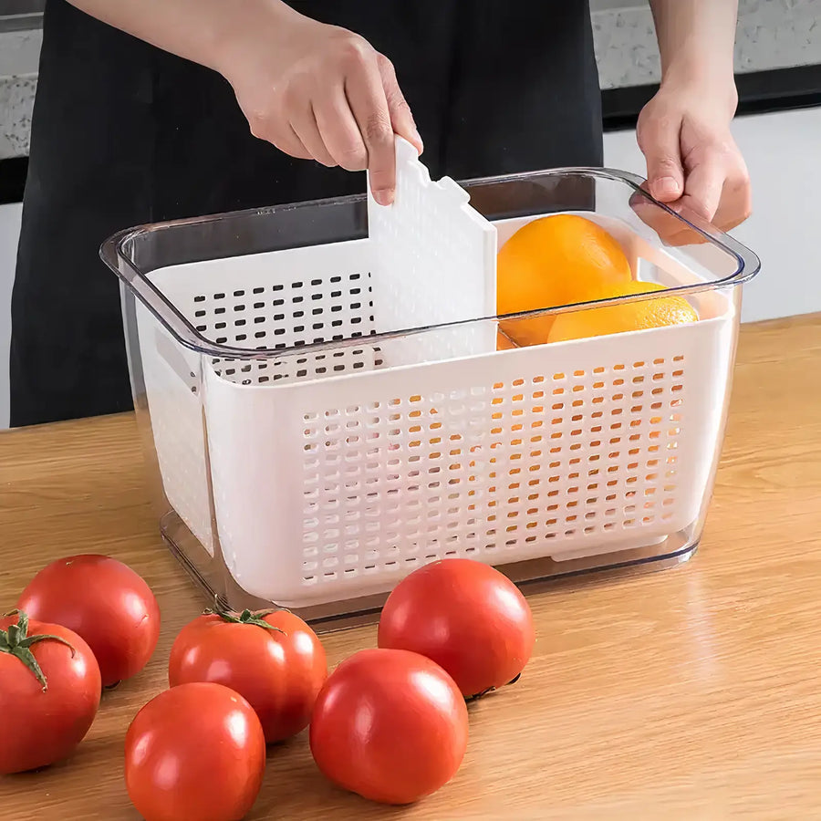 Large Capacity Fridge Storage Basket Multifunctional Organizer-Kitchen & Dining > Kitchen Accessories-casanuva-casanuva