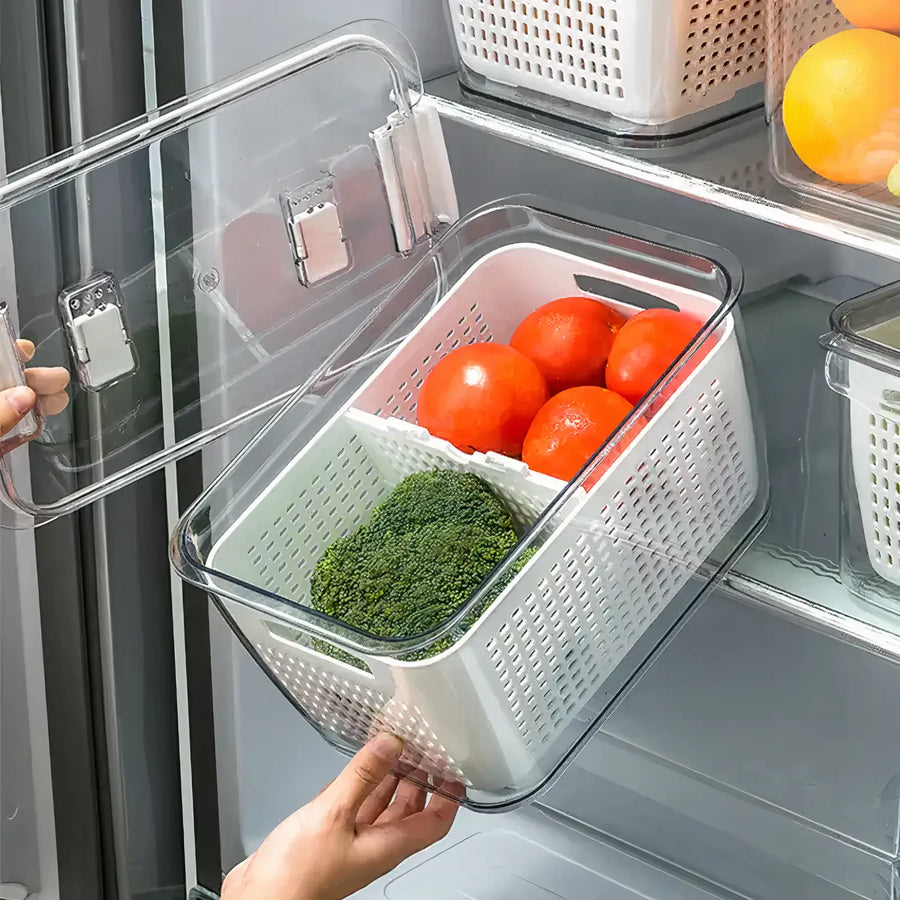 Large Capacity Fridge Storage Basket Multifunctional Organizer-Kitchen & Dining > Kitchen Accessories-casanuva-casanuva