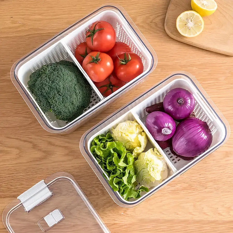 Large Capacity Fridge Storage Basket Multifunctional Organizer-Kitchen & Dining > Kitchen Accessories-casanuva-casanuva