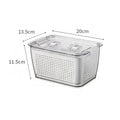 Large Capacity Fridge Storage Basket Multifunctional Organizer-Kitchen & Dining > Kitchen Accessories-casanuva-Medium-White-casanuva
