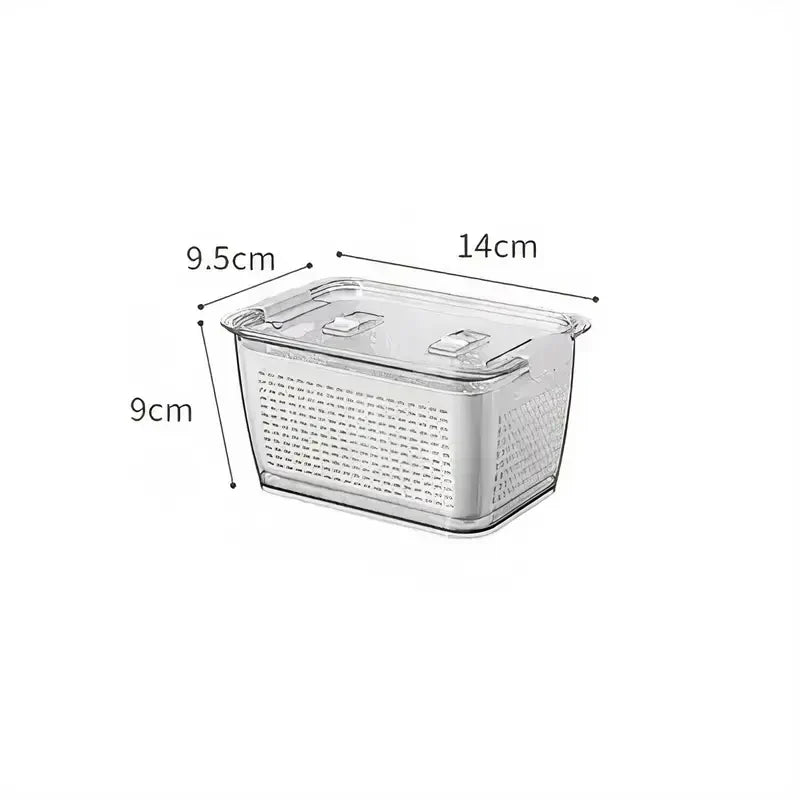 Large Capacity Fridge Storage Basket Multifunctional Organizer-Kitchen & Dining > Kitchen Accessories-casanuva-Small-White-casanuva