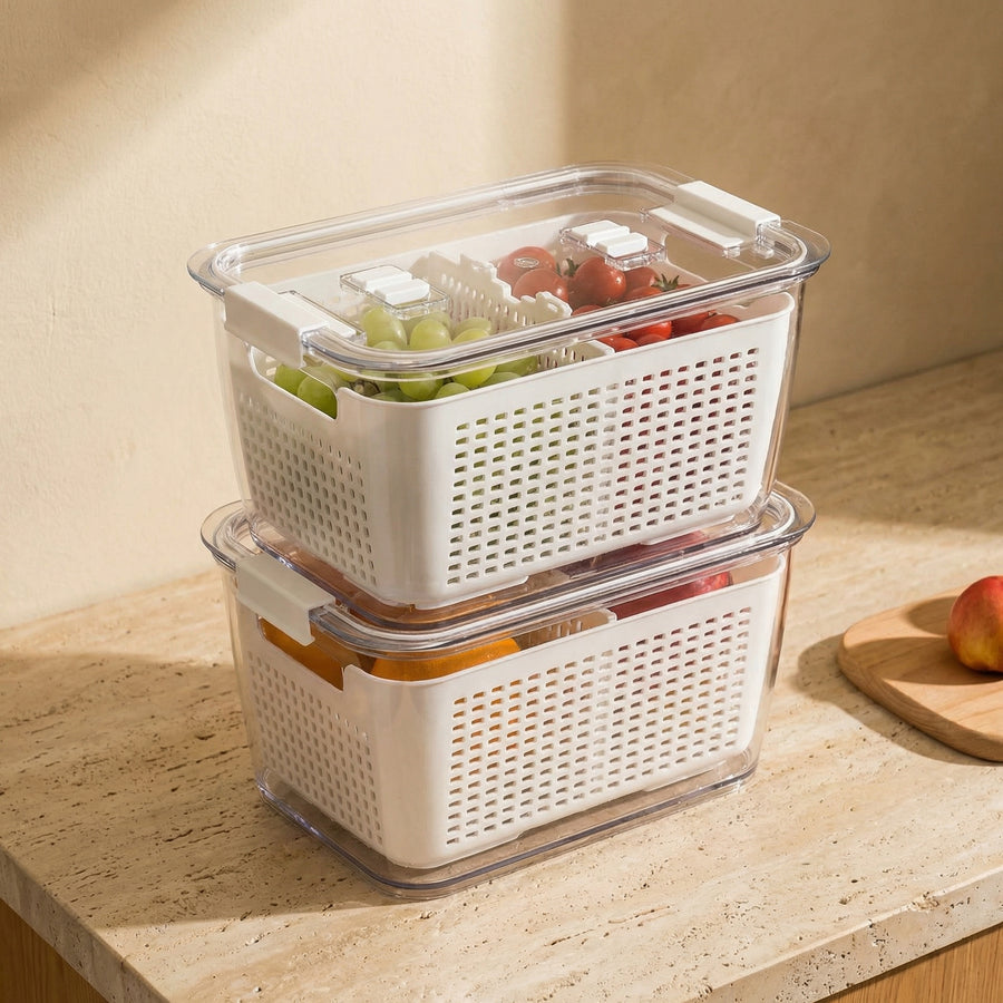Large Capacity Fridge Storage Basket Multifunctional Organizer-Kitchen & Dining > Kitchen Accessories-casanuva-casanuva