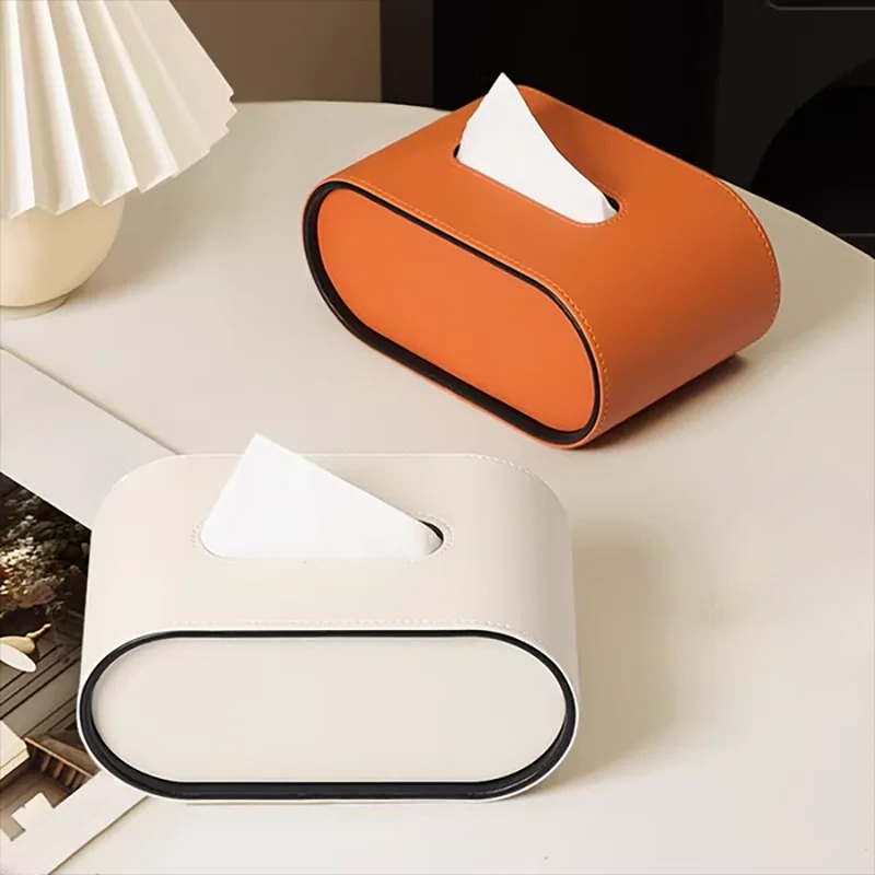 Leather Tissue Box with Timeless Elegance-Home Decor > Decorative Accessories-casanuva-casanuva