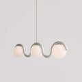 Linear Chandelier with Glass Globe Bulbs-Lighting > Chandeliers & Pendant Lights-casanuva-casanuva