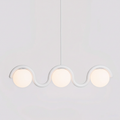 Linear Chandelier with Glass Globe Bulbs-Lighting > Chandeliers & Pendant Lights-casanuva-casanuva