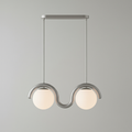 Linear Chandelier with Glass Globe Bulbs-Lighting > Chandeliers & Pendant Lights-casanuva-casanuva