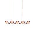 Linear Chandelier with Glass Globe Bulbs-Lighting > Chandeliers & Pendant Lights-casanuva-casanuva