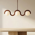 Linear Chandelier with Glass Globe Bulbs-Lighting > Chandeliers & Pendant Lights-casanuva-casanuva