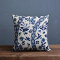 Linen Cotton Pillowcase with Traditional Porcelain Pattern-Bedding & Bath > Pillowcases-casanuva-Porcelain D-casanuva