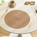 Linen Placemats Set of 2 4 or 6 Heat-Resistant Washable Table Mats-Kitchen & Dining > Placemats-casanuva-casanuva