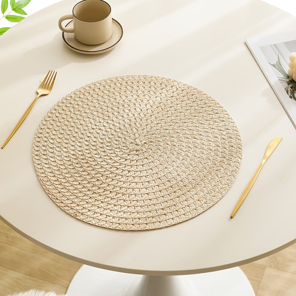Linen Placemats Set of 2 4 or 6 Heat-Resistant Washable Table Mats-Kitchen & Dining > Placemats-casanuva-casanuva