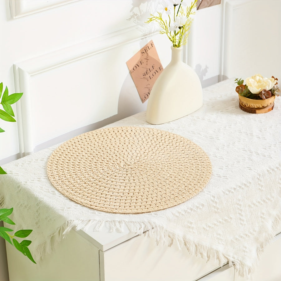 Linen Placemats Set of 2 4 or 6 Heat-Resistant Washable Table Mats-Kitchen & Dining > Placemats-casanuva-casanuva