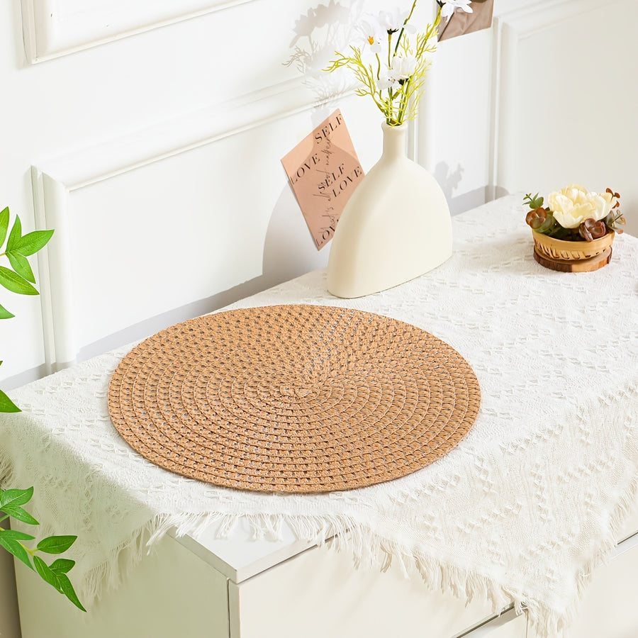 Linen Placemats Set of 2 4 or 6 Heat-Resistant Washable Table Mats-Kitchen & Dining > Placemats-casanuva-casanuva