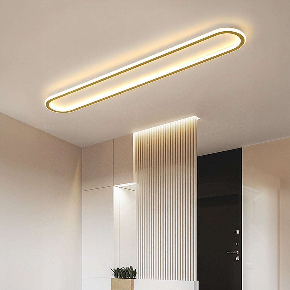 Long Ceiling Light for Corridor Aisle Modern Design-Lighting > Ceiling Lights-casanuva-Gold-D60*H5CM-28W-White Light-casanuva