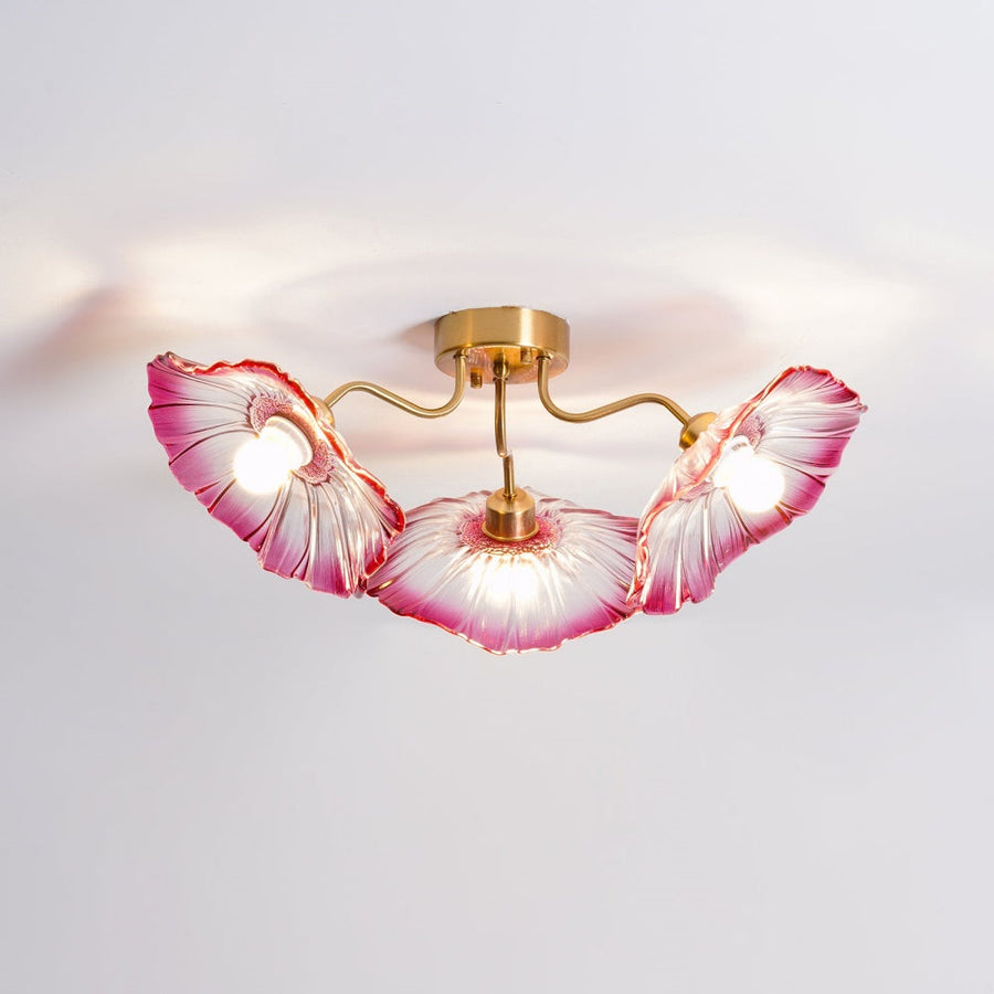 Lotus Leaf Glass Ceiling Light Vintage Design-Lighting > Ceiling Lights-casanuva-casanuva