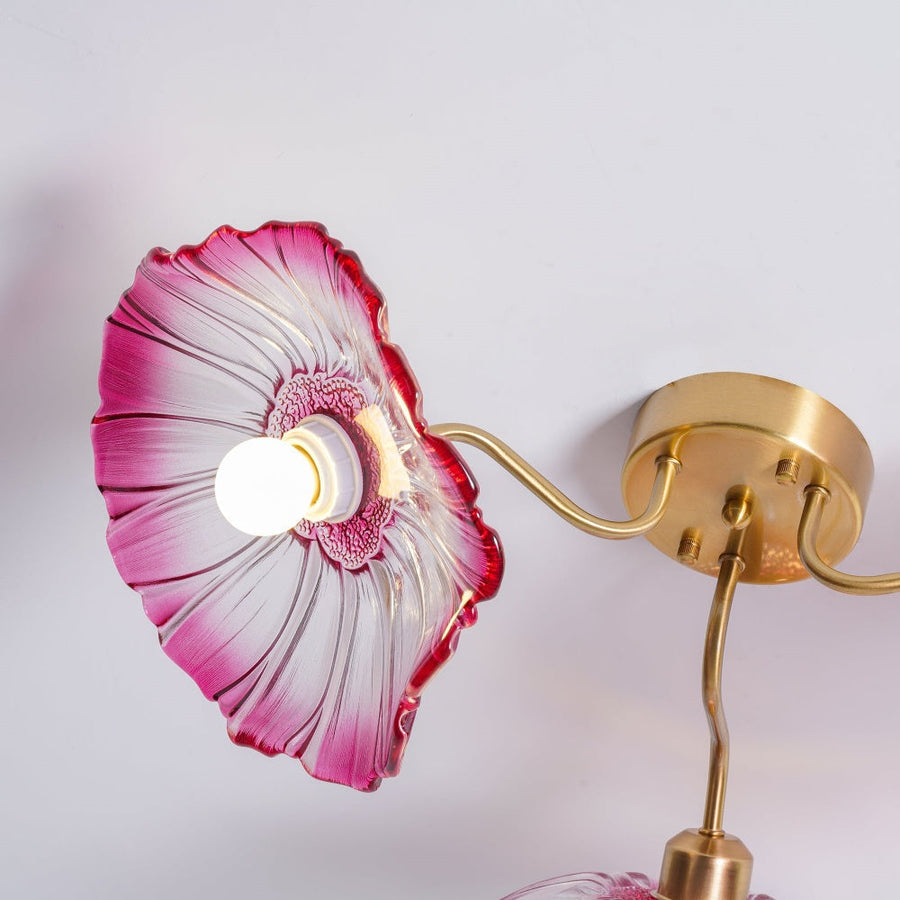 Lotus Leaf Glass Ceiling Light Vintage Design-Lighting > Ceiling Lights-casanuva-casanuva