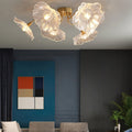 Lotus Leaf Glass Ceiling Light Vintage Design-Lighting > Ceiling Lights-casanuva-casanuva