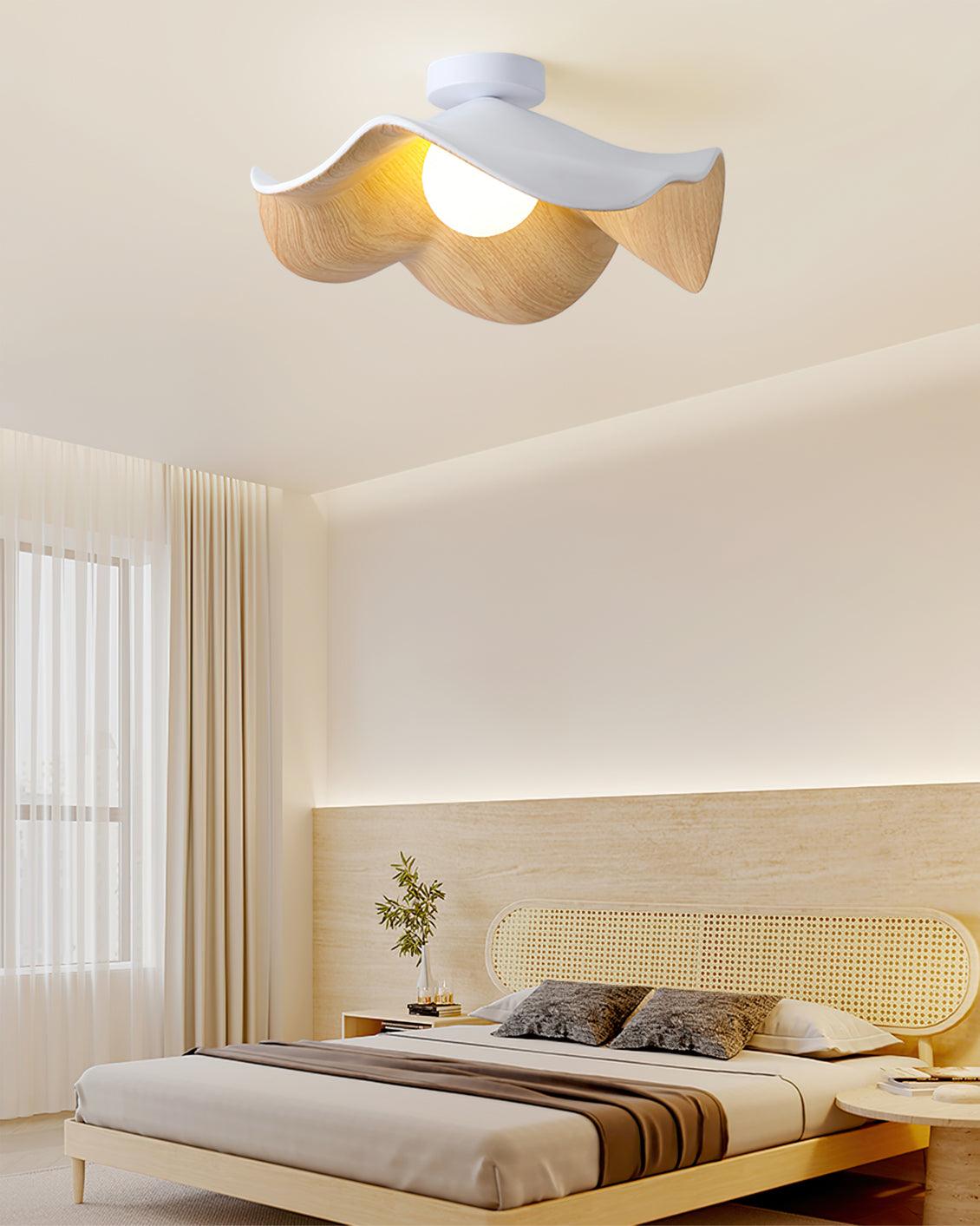 Lotus Leaf Pendant Light with LED Illumination-Lighting > Pendant Lights-casanuva-casanuva