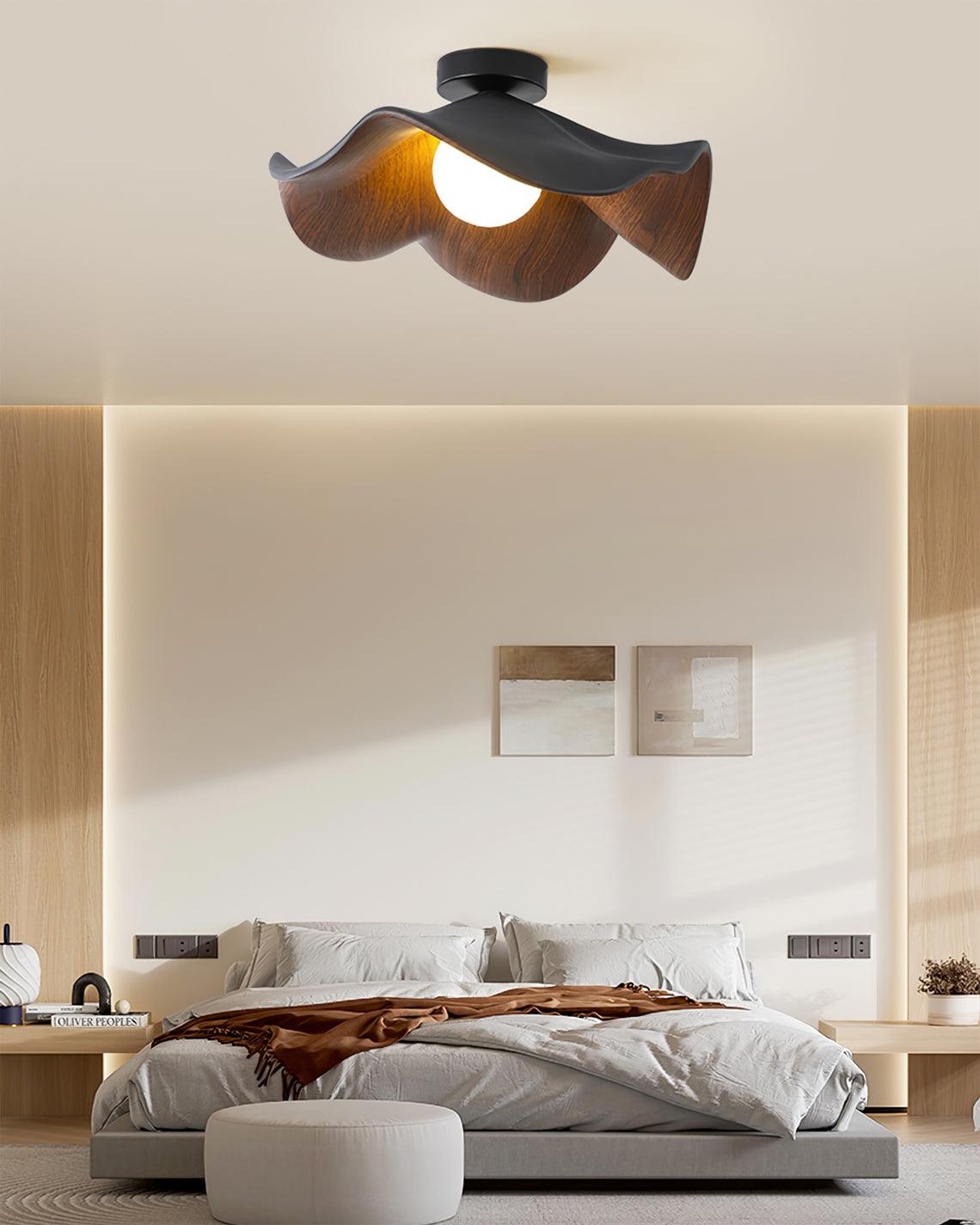 Lotus Leaf Pendant Light with LED Illumination-Lighting > Pendant Lights-casanuva-casanuva