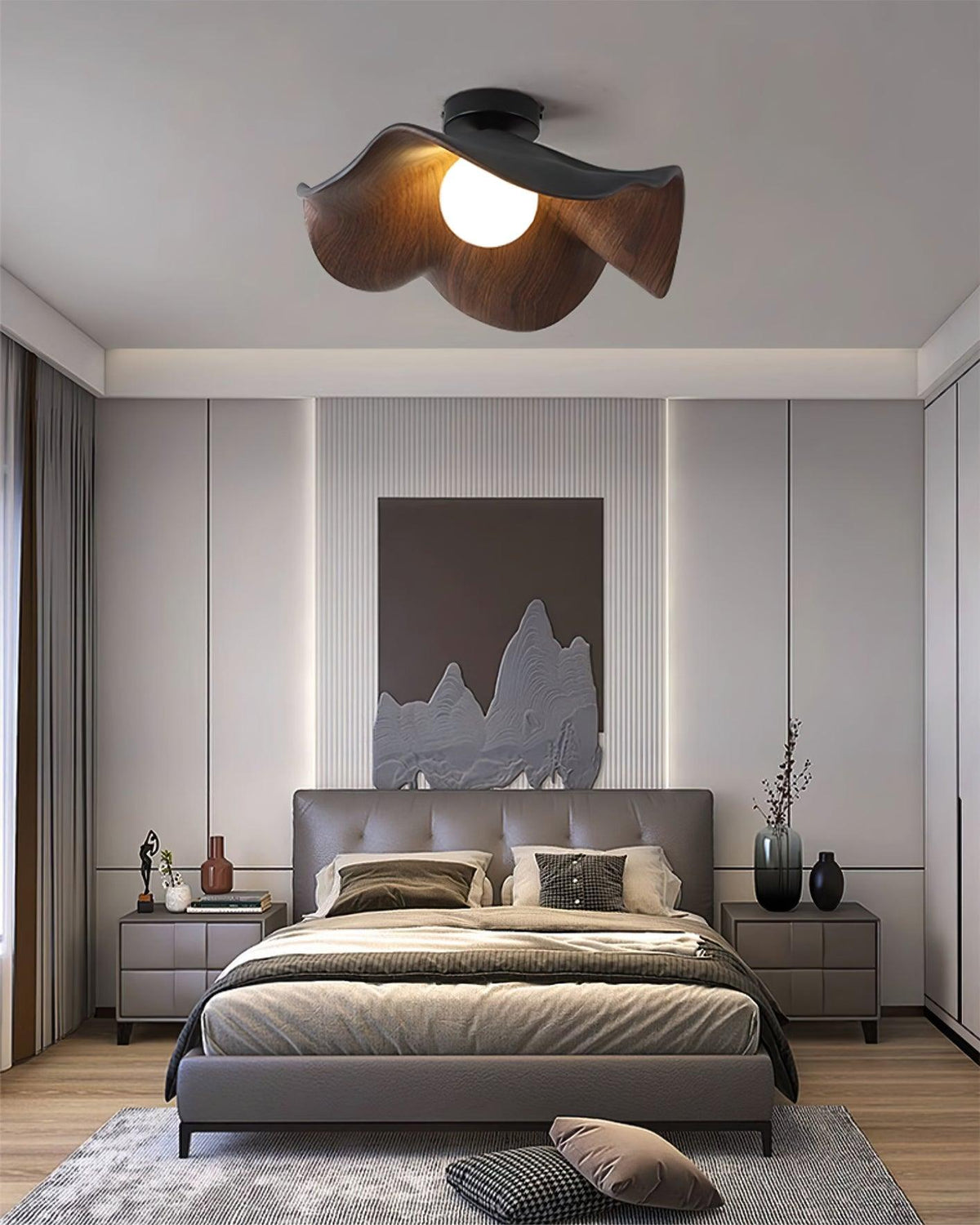 Lotus Leaf Pendant Light with LED Illumination-Lighting > Pendant Lights-casanuva-casanuva