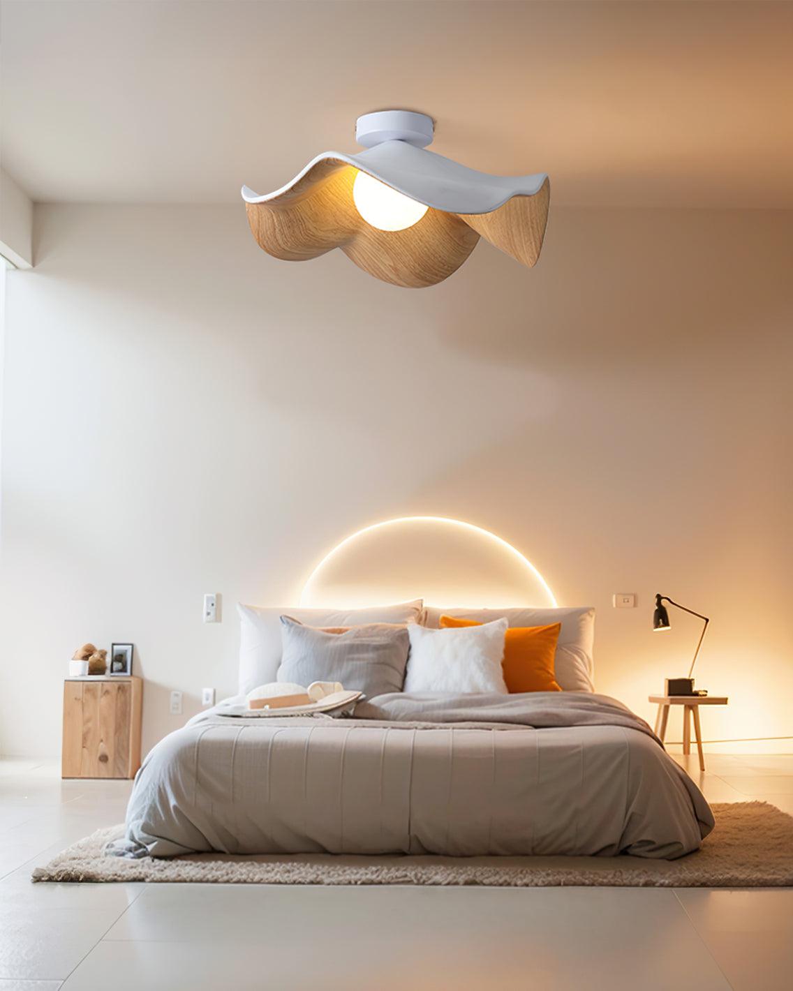 Lotus Leaf Pendant Light with LED Illumination-Lighting > Pendant Lights-casanuva-casanuva