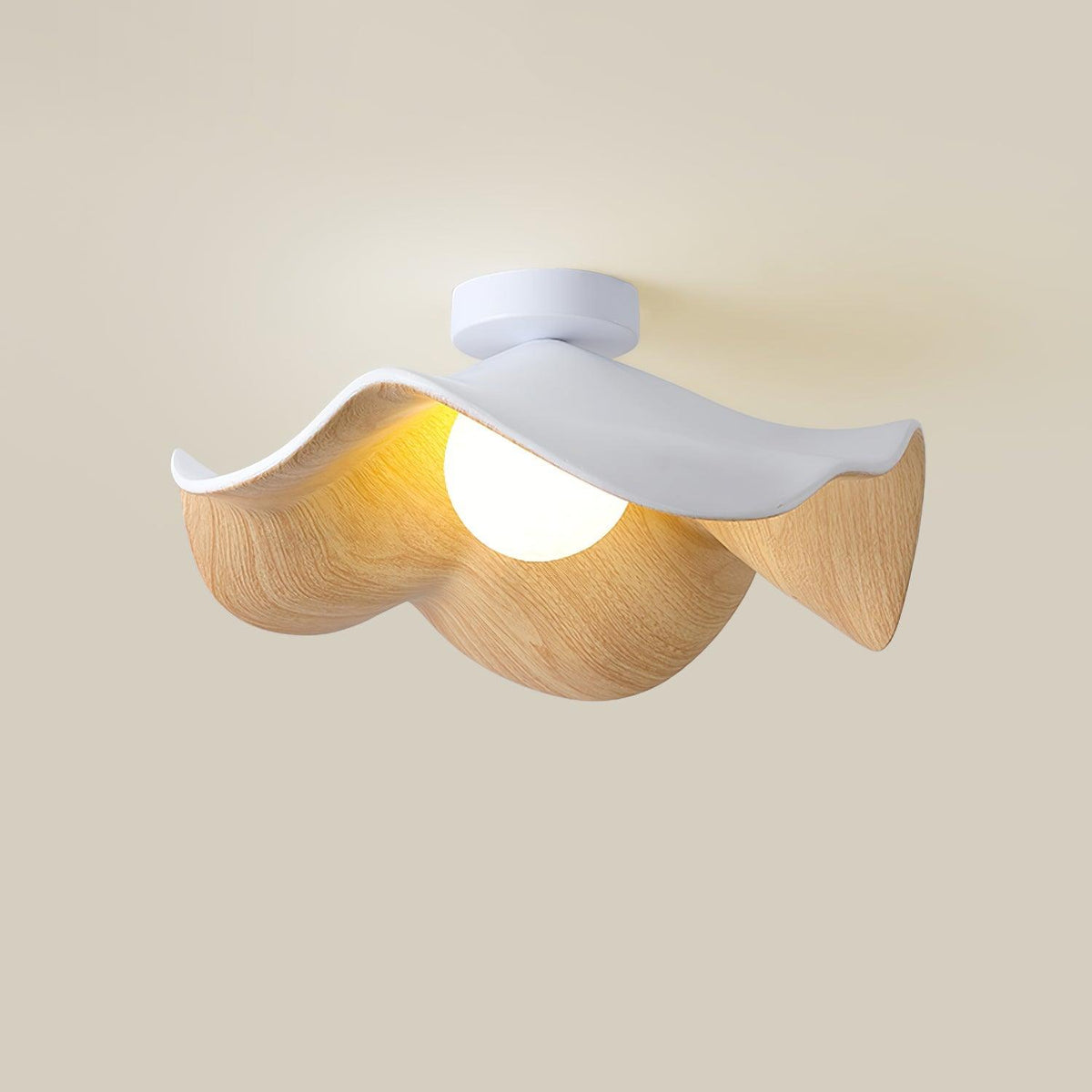 Lotus Leaf Pendant Light with LED Illumination-Lighting > Pendant Lights-casanuva-casanuva