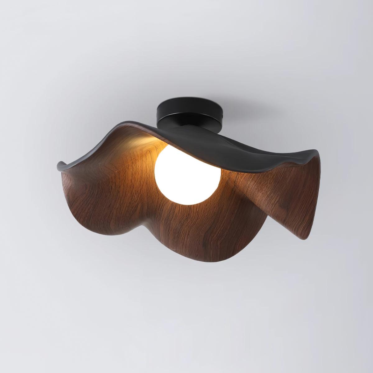 Lotus Leaf Pendant Light with LED Illumination-Lighting > Pendant Lights-casanuva-casanuva