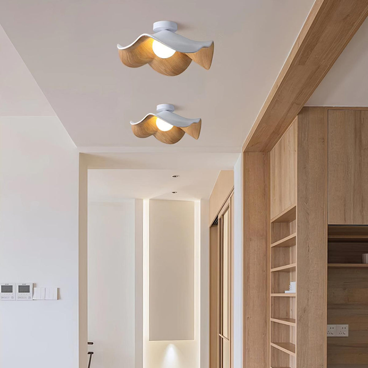 Lotus Leaf Pendant Light with LED Illumination-Lighting > Pendant Lights-casanuva-casanuva
