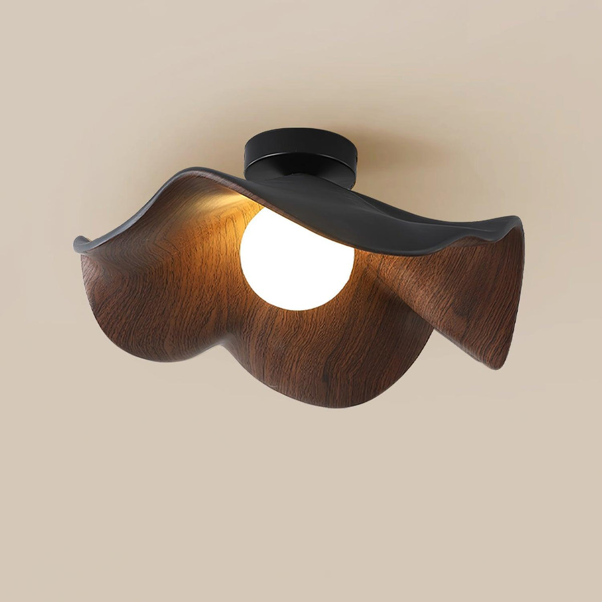 Lotus Leaf Pendant Light with LED Illumination-Lighting > Pendant Lights-casanuva-casanuva