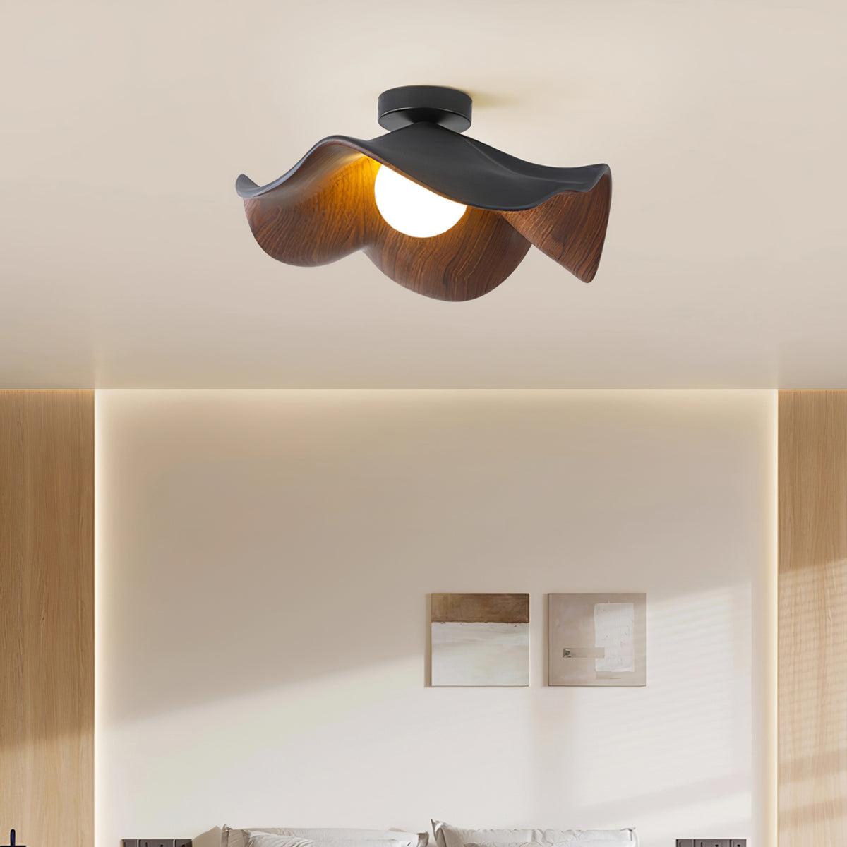 Lotus Leaf Pendant Light with LED Illumination-Lighting > Pendant Lights-casanuva-casanuva