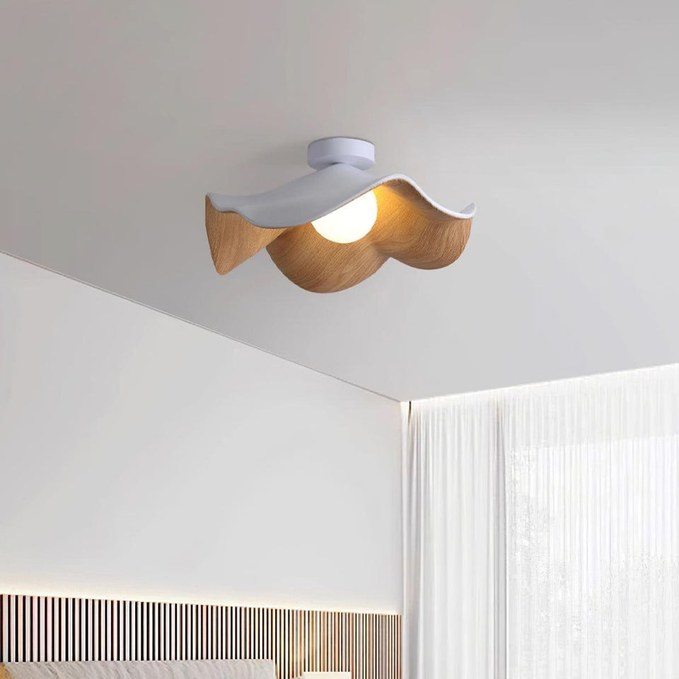 Lotus Leaf Pendant Light with LED Illumination-Lighting > Pendant Lights-casanuva-casanuva