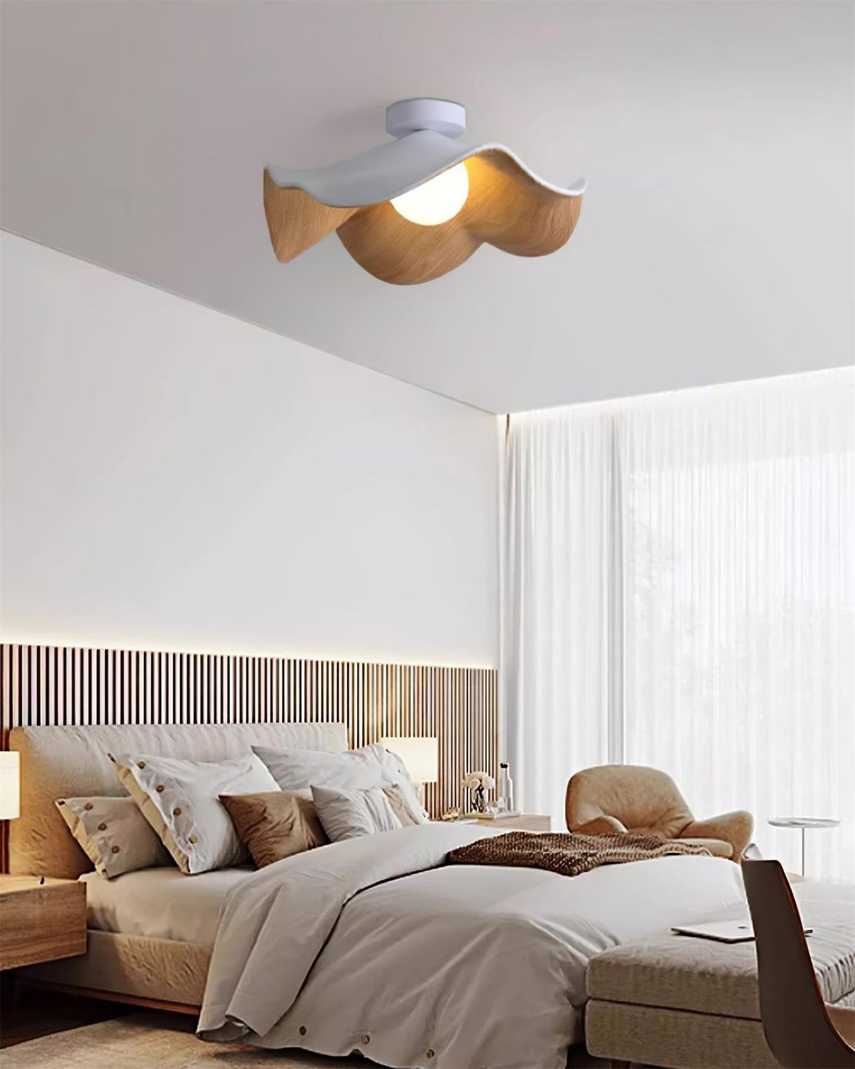 Lotus Leaf Pendant Light with LED Illumination-Lighting > Pendant Lights-casanuva-casanuva