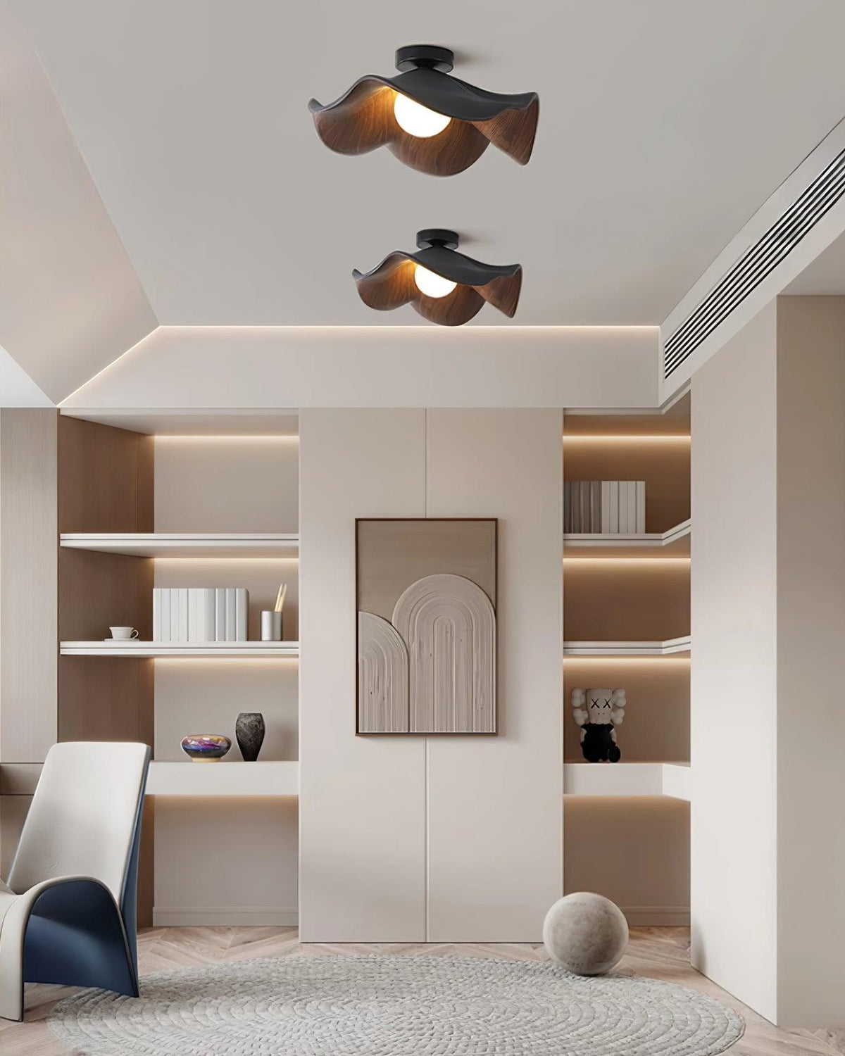 Lotus Leaf Pendant Light with LED Illumination-Lighting > Pendant Lights-casanuva-casanuva