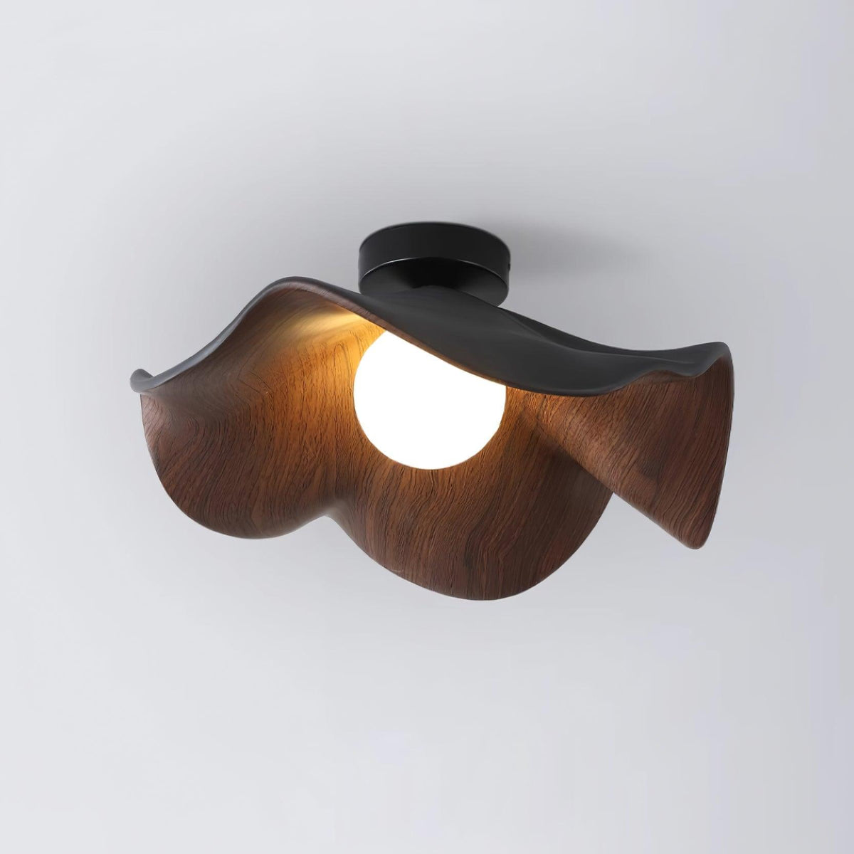 Lotus Leaf Pendant Light with LED Illumination-Lighting > Pendant Lights-casanuva-casanuva