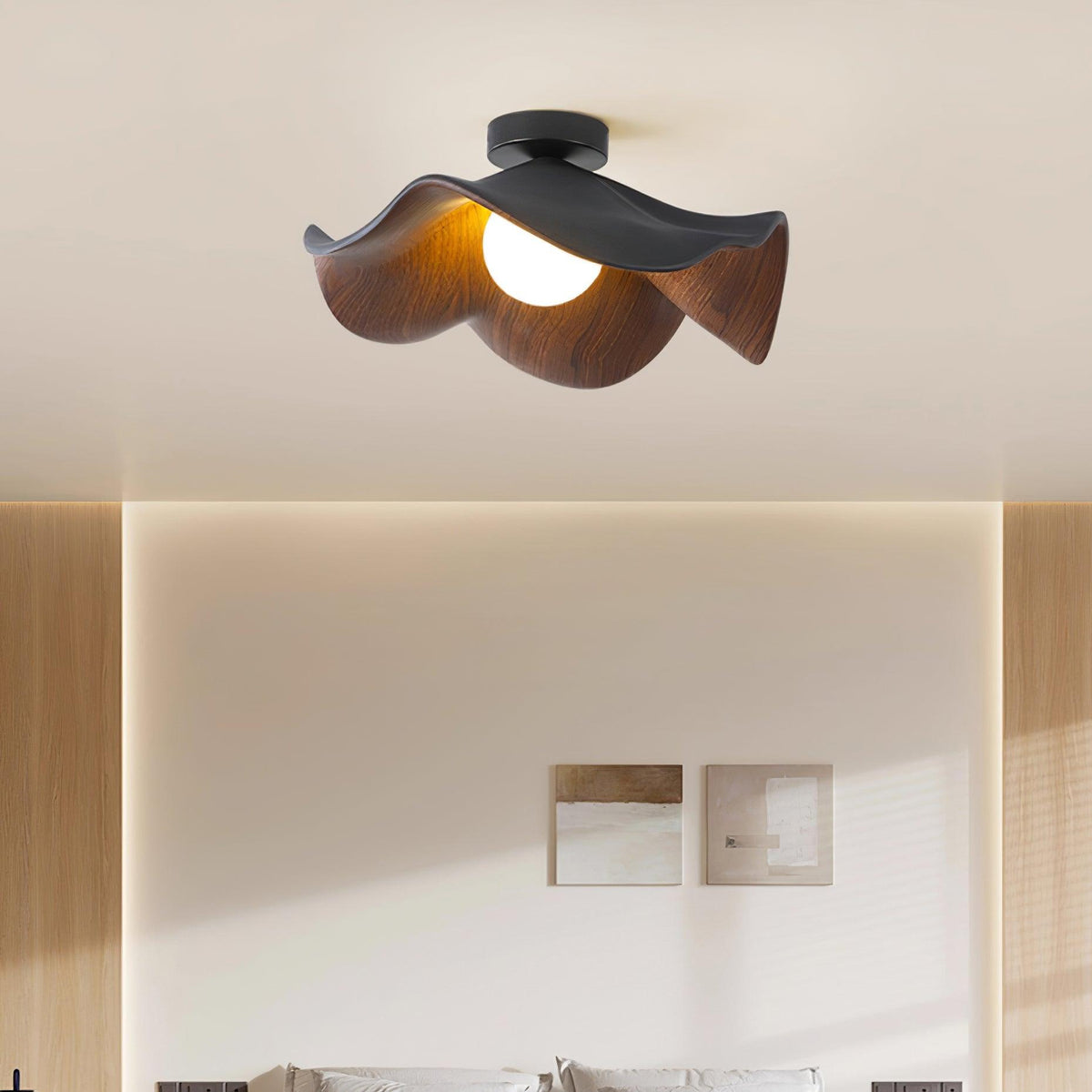 Lotus Leaf Pendant Light with LED Illumination-Lighting > Pendant Lights-casanuva-casanuva
