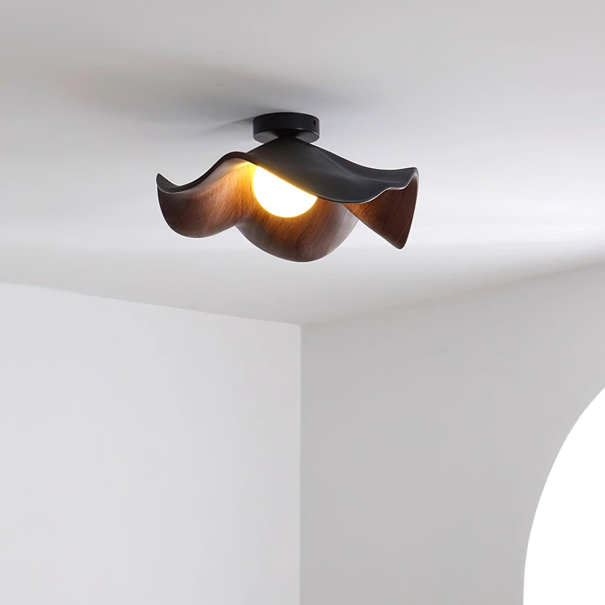 Lotus Leaf Pendant Light with LED Illumination-Lighting > Pendant Lights-casanuva-casanuva