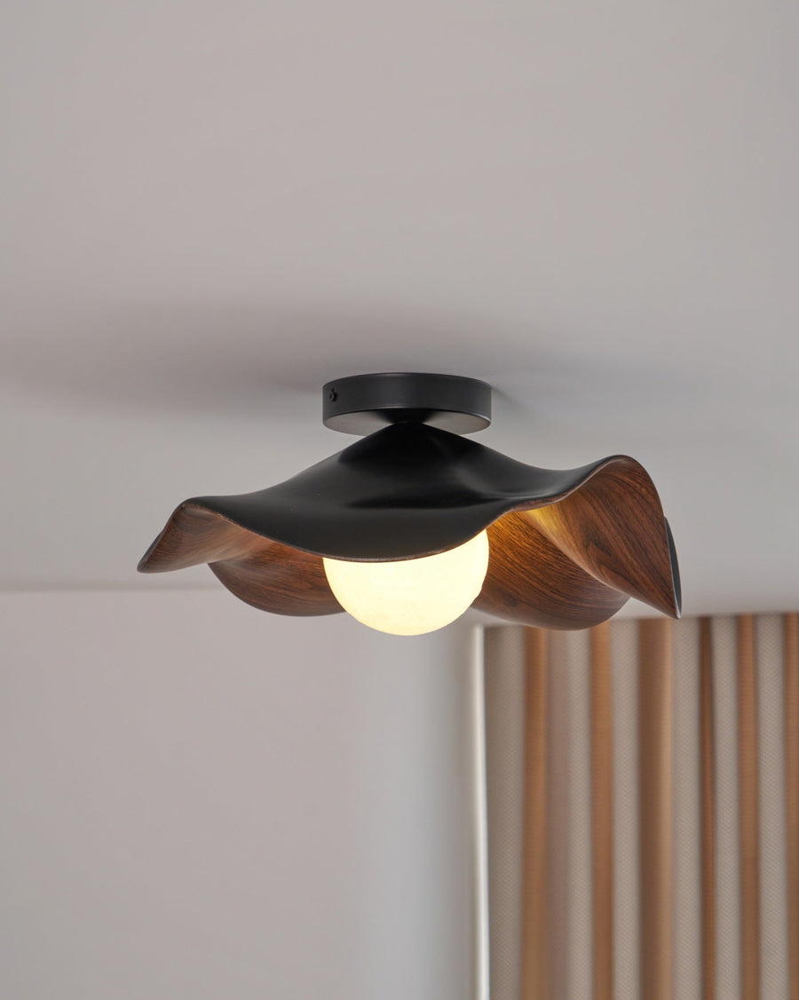 Lotus Leaf Pendant Light with LED Illumination-Lighting > Pendant Lights-casanuva-casanuva