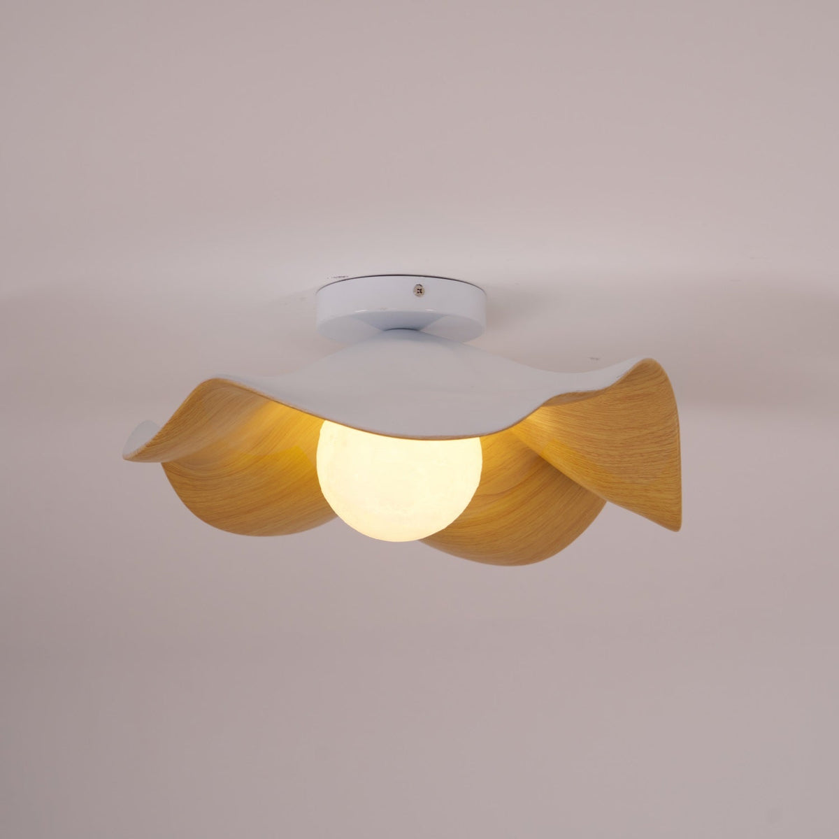 Lotus Leaf Pendant Light with LED Illumination-Lighting > Pendant Lights-casanuva-casanuva
