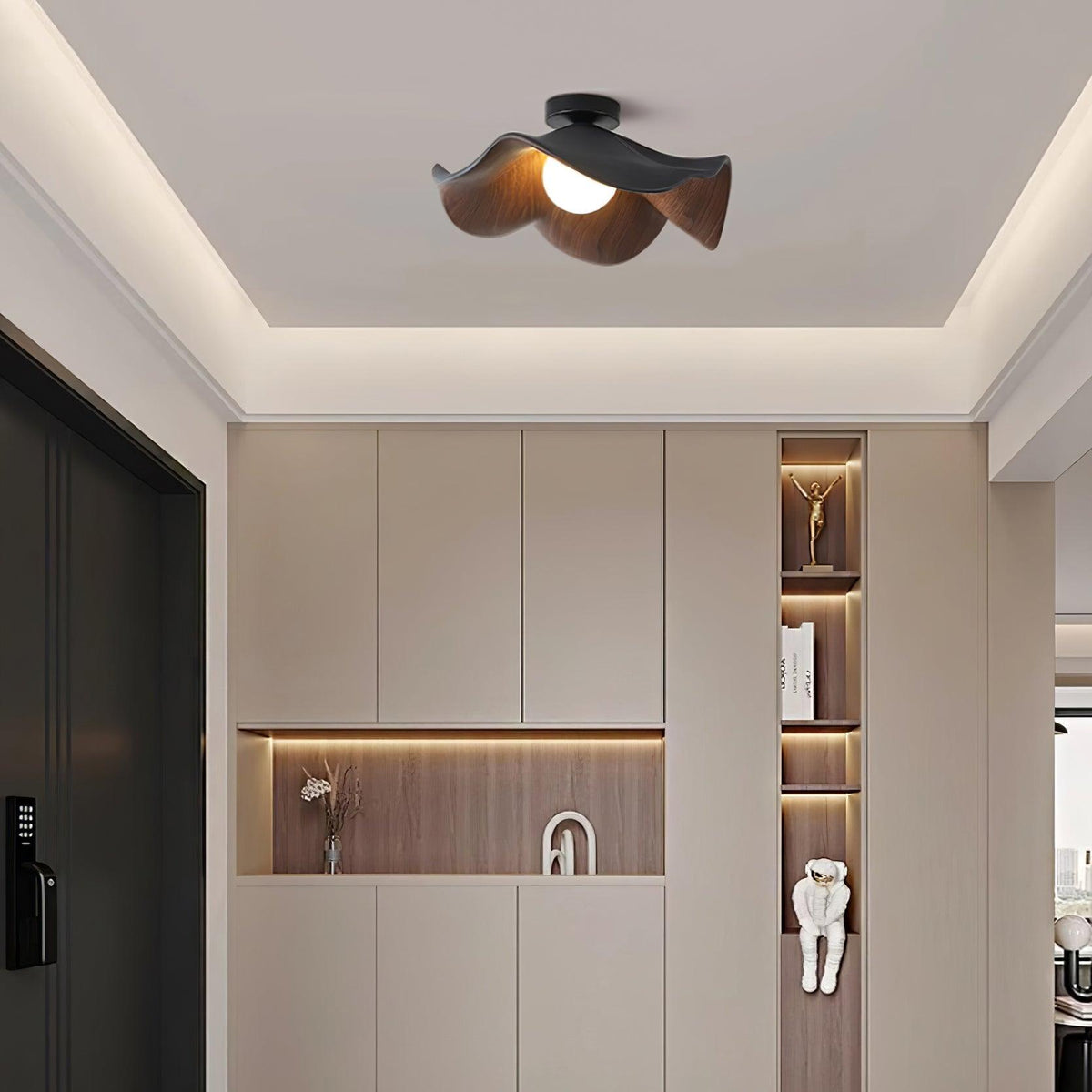 Lotus Leaf Pendant Light with LED Illumination-Lighting > Pendant Lights-casanuva-casanuva