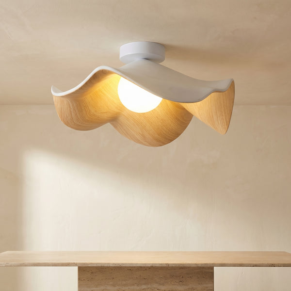 Lotus Leaf Pendant Light with LED Illumination-Lighting > Pendant Lights-casanuva-casanuva