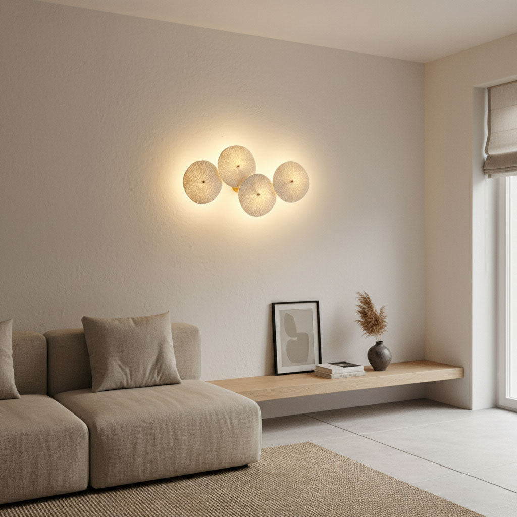 Lotus Petal LED Wall Lamp-Lighting > Wall Lights-casanuva-casanuva