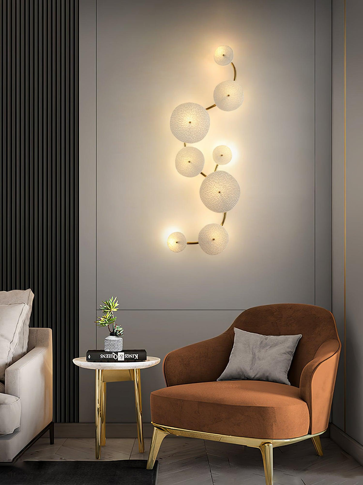 Lotus Petal LED Wall Lamp-Lighting > Wall Lights-casanuva-casanuva