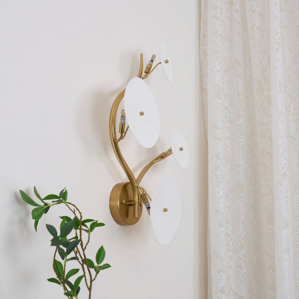 Lotus Petal LED Wall Lamp-Lighting > Wall Lights-casanuva-casanuva
