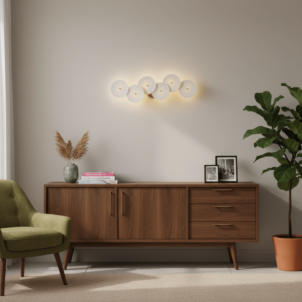 Lotus Petal LED Wall Lamp-Lighting > Wall Lights-casanuva-casanuva