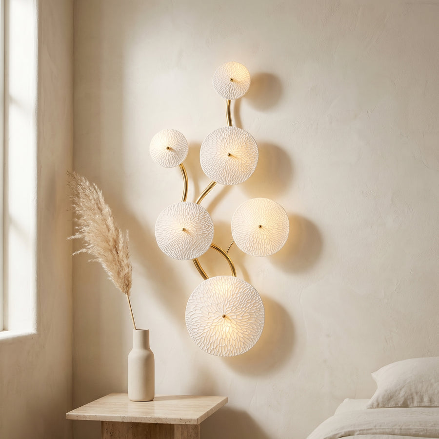 Lotus Petal LED Wall Lamp-Lighting > Wall Lights-casanuva-casanuva