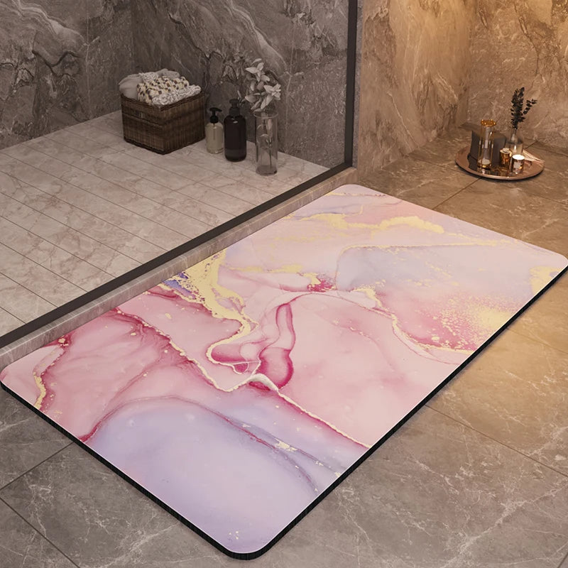 Luxe Bath Mat Plush Design for a Stylish Spa Experience-Bedding & Bath > Bath Mats-casanuva-Pink Rose-casanuva