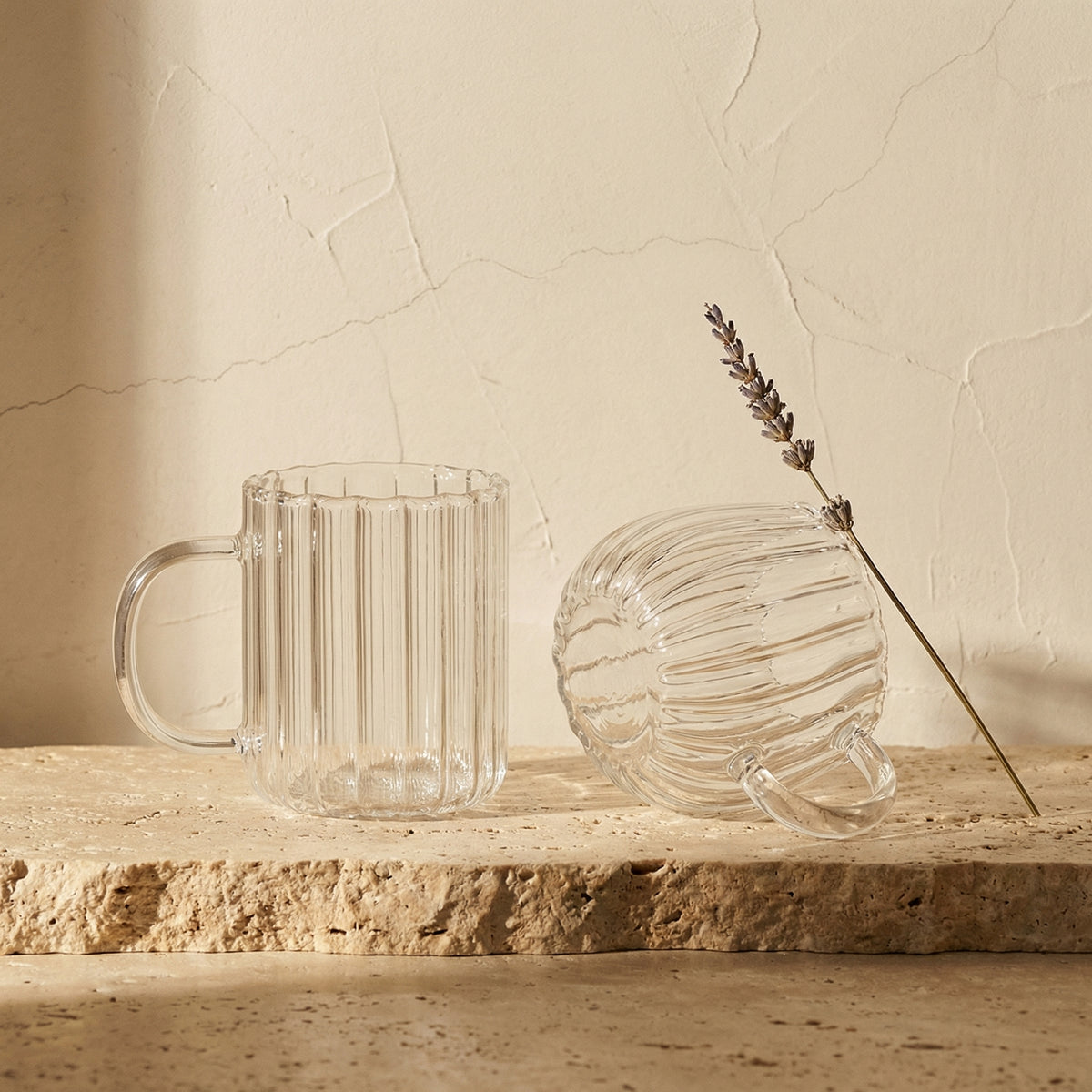 Luxe Glass Mug Set Handmade Coffee Mugs for Stylish Moments-Kitchen & Dining > Tableware-casanuva-casanuva