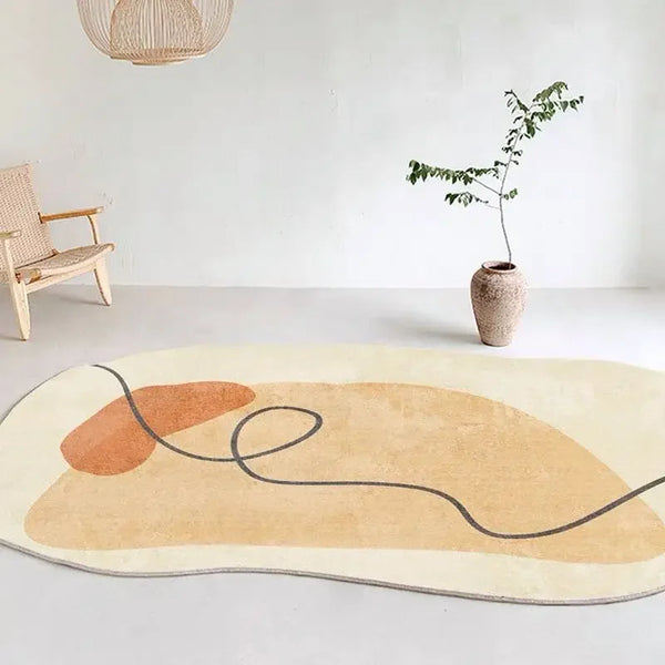 Luxe Irregular Carpet Soft Cashmere-Like Texture for Stylish Living Spaces-Rugs & Mats > Area Rugs-casanuva-casanuva