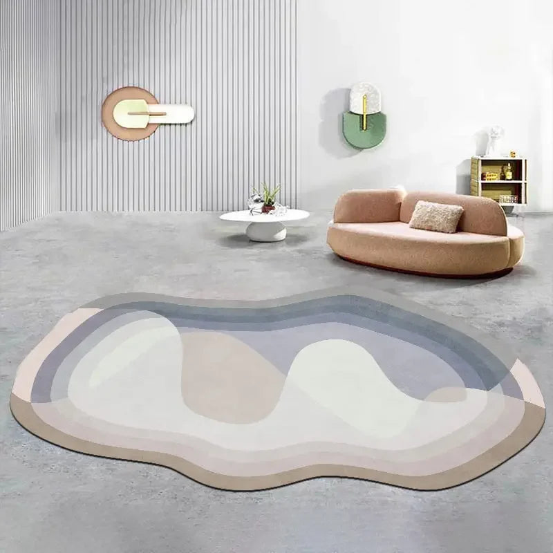 Luxe Irregular Carpet Soft Cashmere-Like Texture for Stylish Living Spaces-Rugs & Mats > Area Rugs-casanuva-casanuva