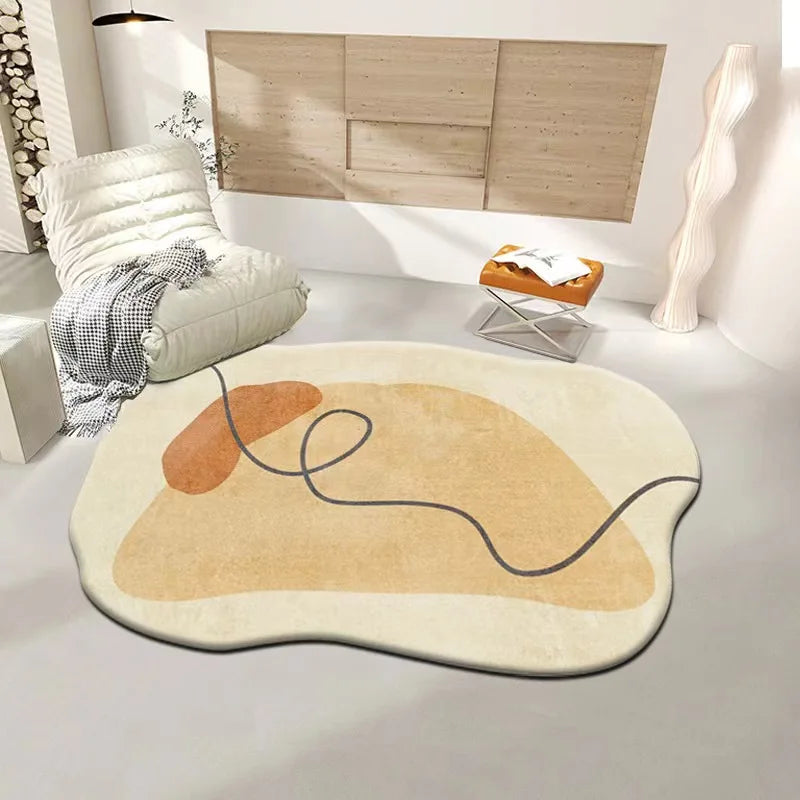 Luxe Irregular Carpet Soft Cashmere-Like Texture for Stylish Living Spaces-Rugs & Mats > Area Rugs-casanuva-casanuva